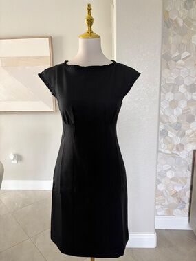NWT J Crew Ruffle-trim dress in Gramercy linen blend
